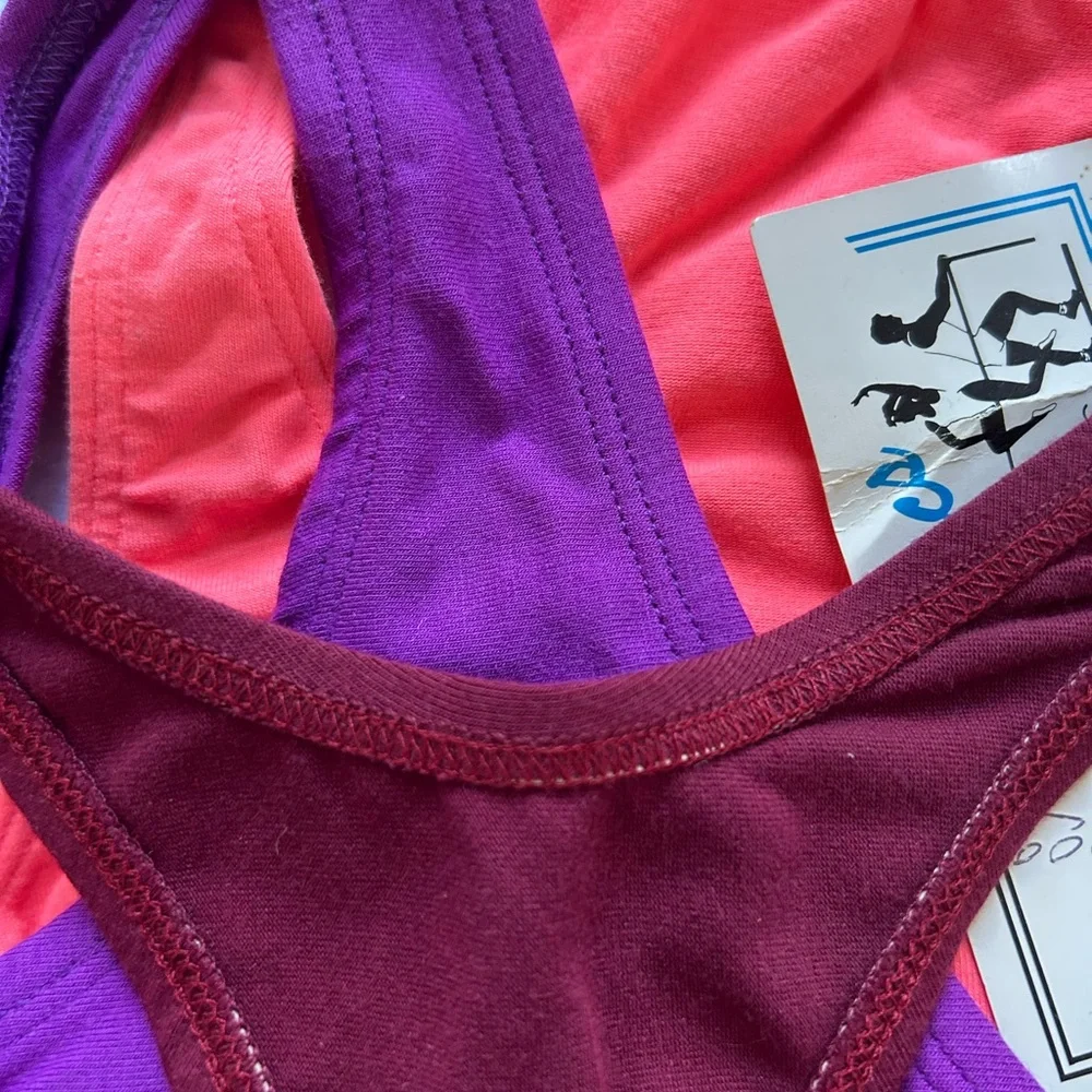 Vintage dance aerobics sports bras